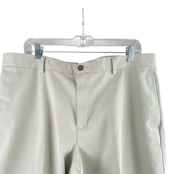 L.L. Bean Men's Natural Fit Khaki Cotton Pants New No Tags Size 37 Beige Chinos - Picture 9 of 9